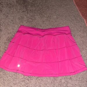 lululemon athletica Hot Pink Tiered Skater Skirt